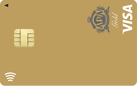 アパゴールドカードVisa カード券面