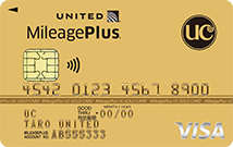 MileagePlus UC ゴールド Visa／Mastercardのカード券面